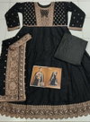 Veera By Ashirwad Heavy Premium Silk With Embroidery Sequence Work Gown With Dupatta Wholesalers In Delhi
